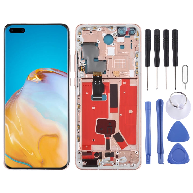 Original LCD Screen For Huawei P40 Pro Digitizer Full Assembly with Frame