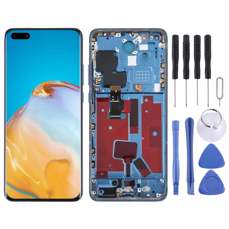 Original LCD Screen For Huawei P40 Pro Digitizer Full Assembly with Frame