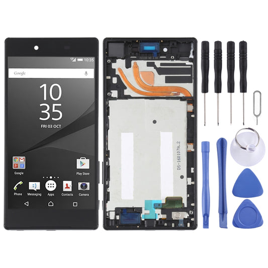 Original LCD Screen For Sony Xperia Z5 Premium E6853 Digitizer Full Assembly with Frame, For Sony Xperia Z5 Premium(Original)