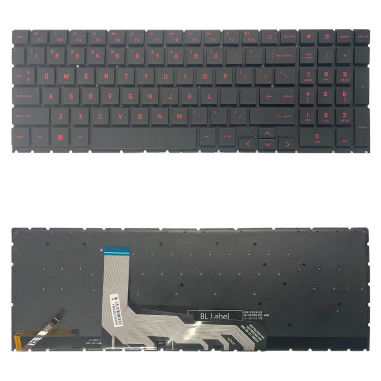 US Version Keyboard with Backlight / Number Key For HP OMEN 15 2020 15-EK 15-EN EK1016TX EK1000 EK0018 TPN-Q238 TPN-Q236, For HP OMEN 15 2020