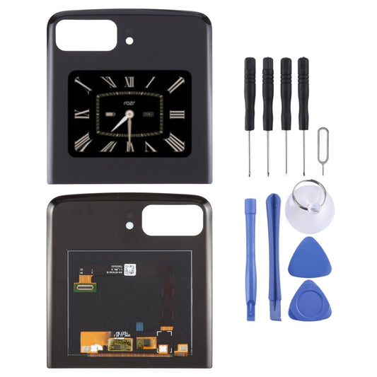 Original LCD Secondary Screen for Motorola Razr 2022 With Digitizer Full Assembly, For Motorola Razr 2022(Secondary Screen)