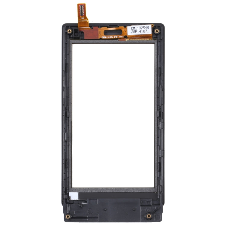 Original Touch Panel with Frame For Sony Xperia Sola MT27i, For Sony Xperia Sola MT27i(with Frame)