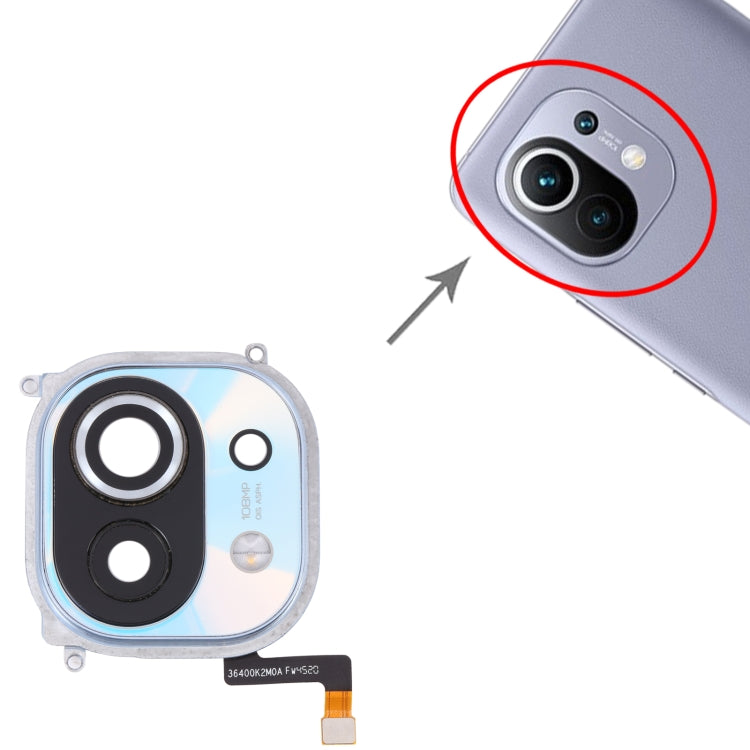 For Xiaomi Mi 11 Back Camera Lens Frame, For Xiaomi Mi 11