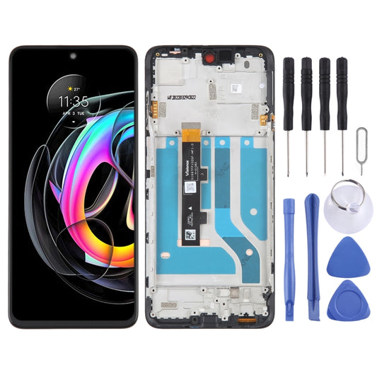 Original OLED LCD Screen For Motorola Edge 20 Fusion / Edge 20 Lite Digitizer Full Assembly with Frame, For Motorola Edge 20 Fusion / Edge 20 Lite