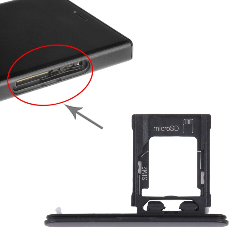 For Sony Xperia XZ1 Compact Original SIM Card Tray + Micro SD Card Tray, For Sony Xperia XZ1 Compact