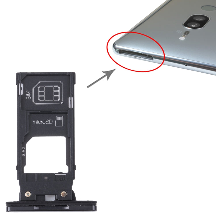 For Sony Xperia XZ2 Premium Original SIM Card Tray + SIM / Micro SD Card Tray, For Sony Xperia XZ2 Premium
