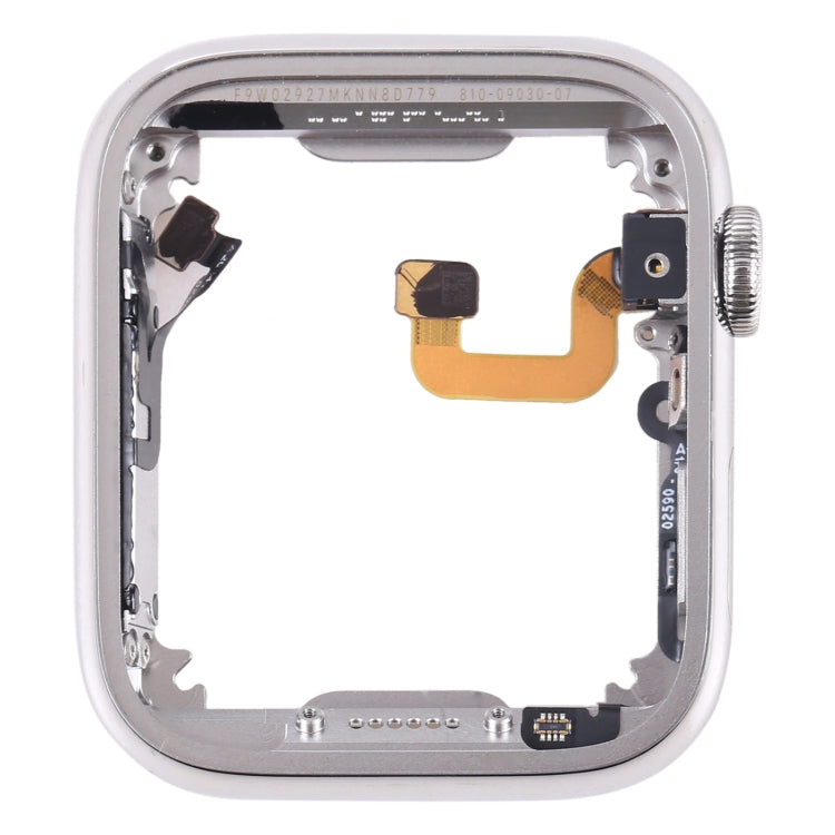 For Apple Watch Series 6 44mm Stainless Steel Middle Frame Bezel Plate with Loudspeaker / Power / Rotating Shaft Flex Cable, Series 6 44mm