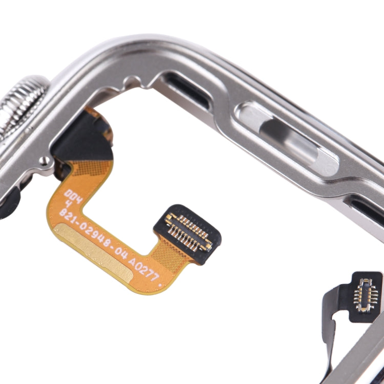 For Apple Watch Series 6 44mm Stainless Steel Middle Frame Bezel Plate with Loudspeaker / Power / Rotating Shaft Flex Cable, Series 6 44mm
