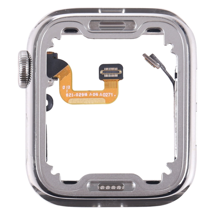 For Apple Watch Series 6 40mm Stainless Steel Middle Frame Bezel Plate with Loudspeaker / Power / Rotating Shaft Flex Cable, Series 6 40mm