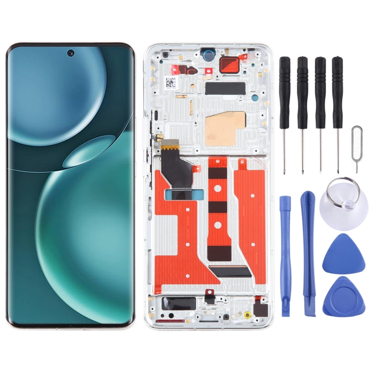 Original LCD Screen For Honor Magic4 Digitizer Full Assembly with Frame, For Honor Magic4 (Original)