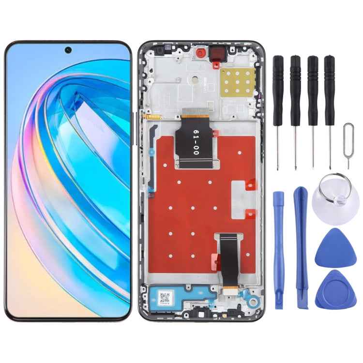 Original LCD Screen For Honor X8a Digitizer Full Assembly with Frame
