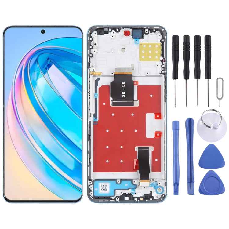 Original LCD Screen For Honor X8a Digitizer Full Assembly with Frame