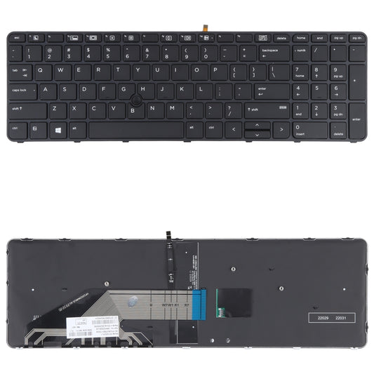 For HP Probook 650 G2 G3 655 G3 450 G3 841137-001 US Version Keyboard with Backlight and Pointing, For HP Probook 650 G2