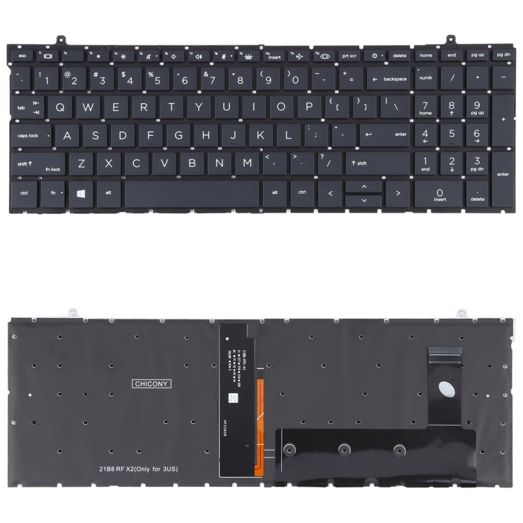 For HP ProBook 450 G9 455 G9 455R G9 HSN-Q34C-4 US Version Keyboard with Backlight, For HP ProBook 450 G9