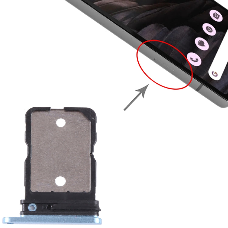 For Google Pixel 7A Original SIM Card Tray with SIM Pin, For Google Pixel 7A(Blue), For Google Pixel 7A