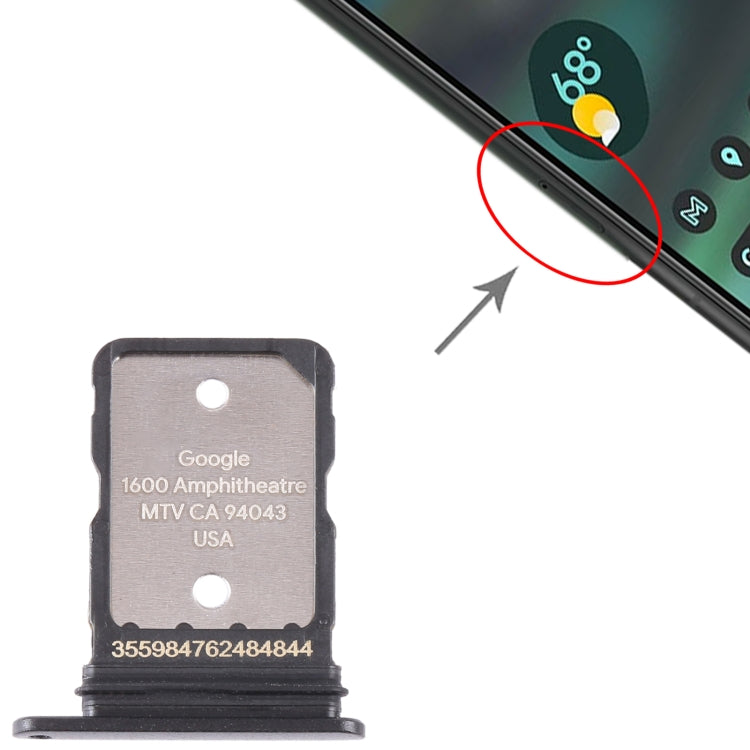 For Google Pixel 6A Original SIM Card Tray with SIM Pin, For Google Pixel 6A