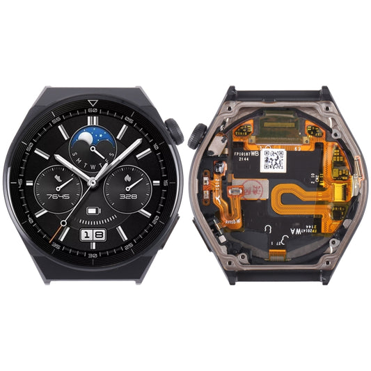 Original LCD Screen For Huawei Watch GT 3 Pro 46mm Digitizer Full Assembly With Frame, For Huawei Watch GT 3 Pro 46mm(Black)
