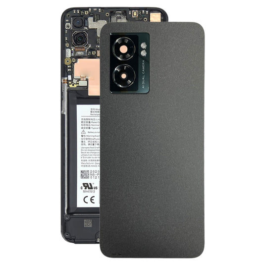 For OnePlus Nord N300 CPH2389 Battery Back Cover with Camera Lens Cover(Black), For OnePlus Nord N300