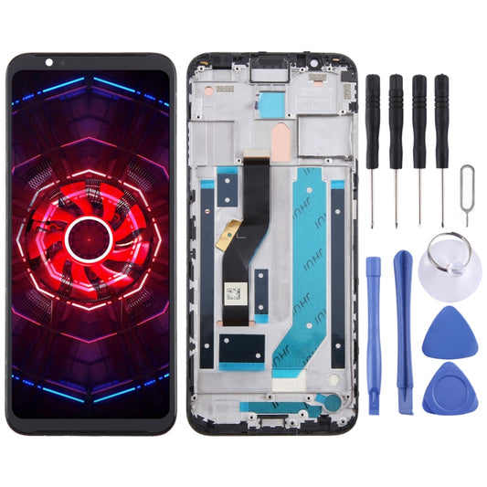 For ZTE Nubia Red Magic 3 NX627J LCD Screen Digitizer Full Assembly with Frame
