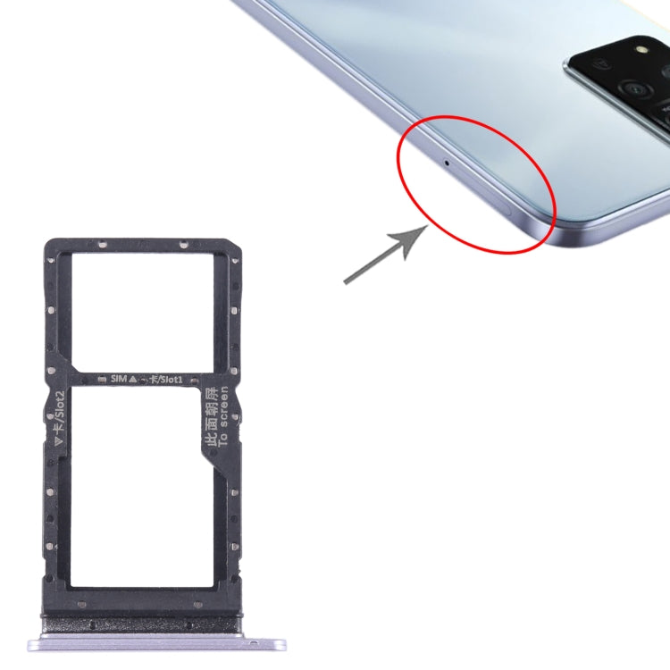 For Honor Play 20A SIM + SIM / Micro SD Card Tray, For Honor Play 20A