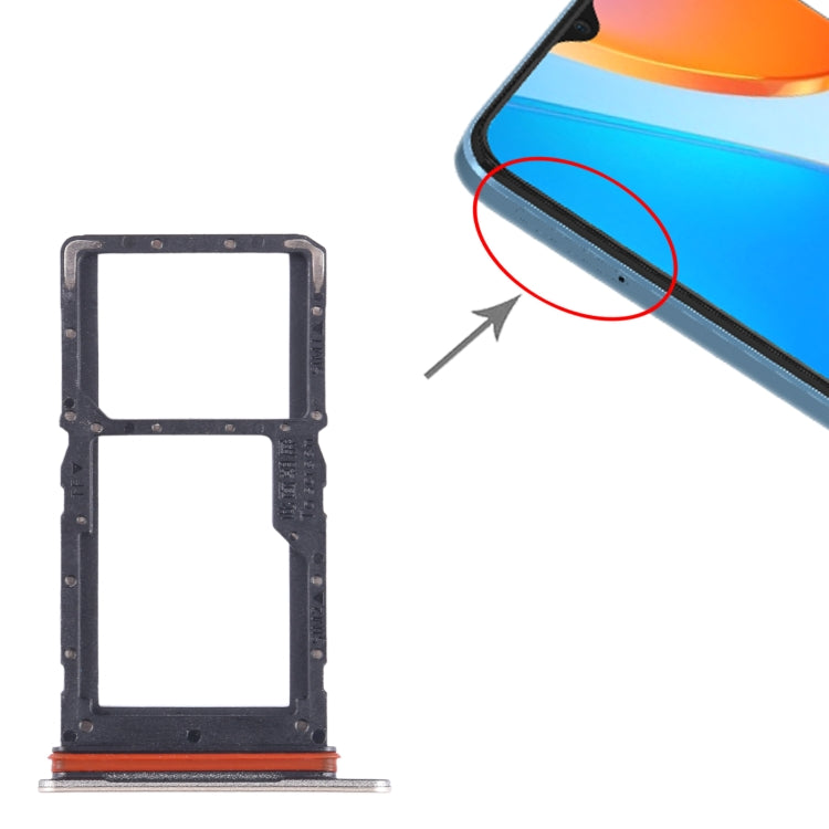 For Honor X6 SIM + SIM / Micro SD Card Tray, For Honor X6