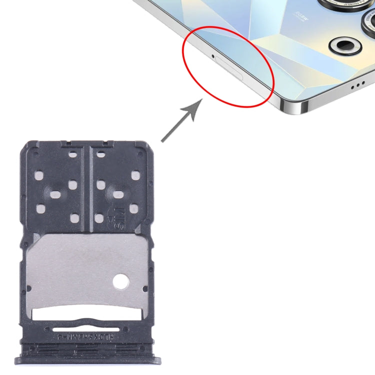 For Tecno Camon 20 Pro SIM Card Tray + Micro SD Card Tray, For Tecno Camon 20 Pro