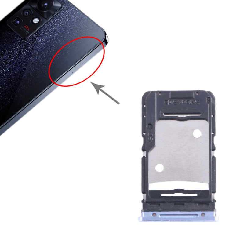 For Infinix Zero X Pro X6810 SIM Card Tray + SIM Card Tray + Micro SD Card Tray, For Infinix Zero X Pro