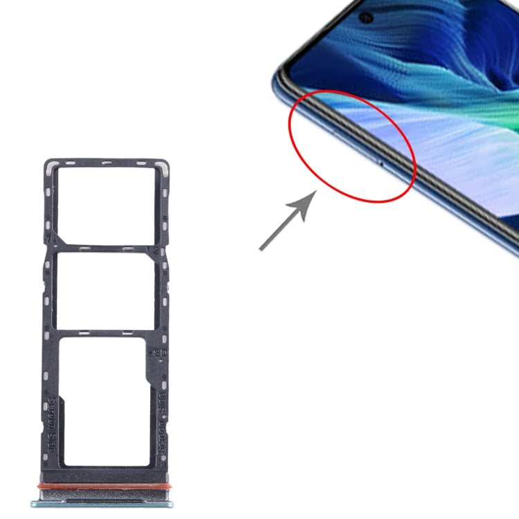 For Infinix Note 11i SIM Card Tray + SIM Card Tray + Micro SD Card Tray, For Infinix Note 11i