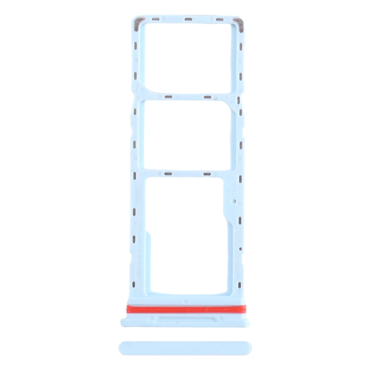 For Infinix Smart 6 HD X6512 SIM Card Tray + SIM Card Tray + Micro SD Card Tray, For Infinix Smart 6 HD(Baby Blue)