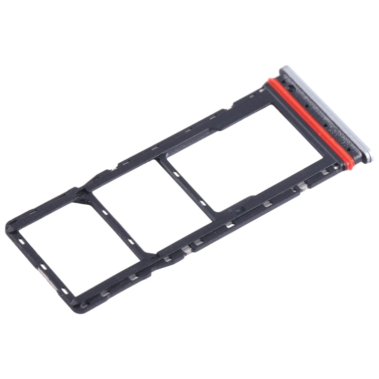For Infinix Hot 12 X6817 SIM Card Tray + SIM Card Tray + Micro SD Card Tray
