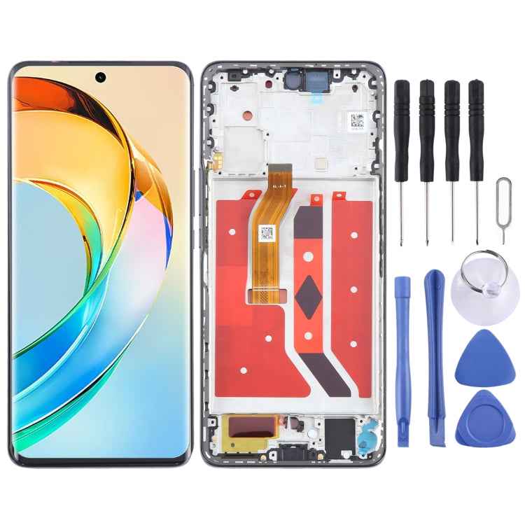 For Honor X50 Original LCD Screen Digitizer Full Assembly with Frame