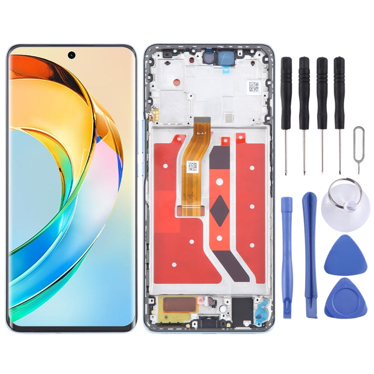 For Honor X50 Original LCD Screen Digitizer Full Assembly with Frame