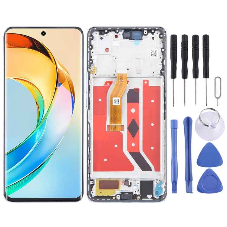 For Honor X50 Original LCD Screen Digitizer Full Assembly with Frame