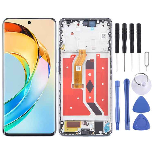 For Honor X50 Original LCD Screen Digitizer Full Assembly with Frame