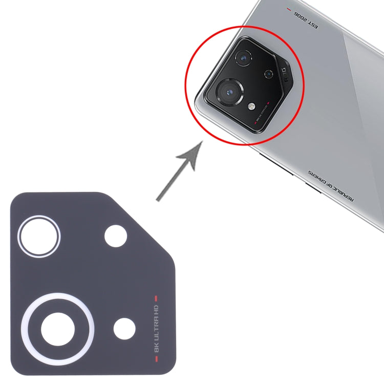 For Asus ROG Phone 8 AI2401 Back Camera Lens, For Asus ROG Phone 8