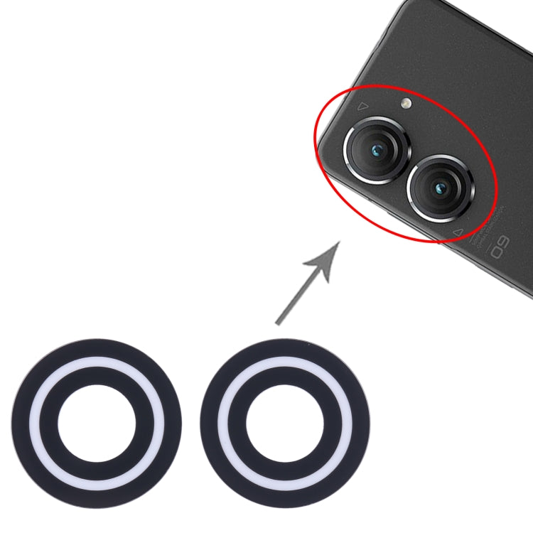 For Asus ZenFone 9 ZS696KS AI2202 Back Camera Lens, For Asus ZenFone 9