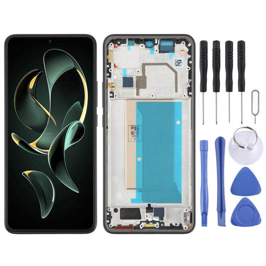 For Xiaomi 13T Pro Original AMOLED Material LCD Screen Digitizer Full Assembly with Frame, For Xiaomi 13T Pro (Original)