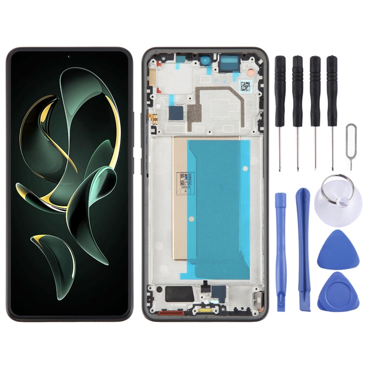 Écran LCD AMOLED d'origine pour Xiaomi 13T Pro, assemblage complet avec châssis, pour Xiaomi 13T Pro (Original)
