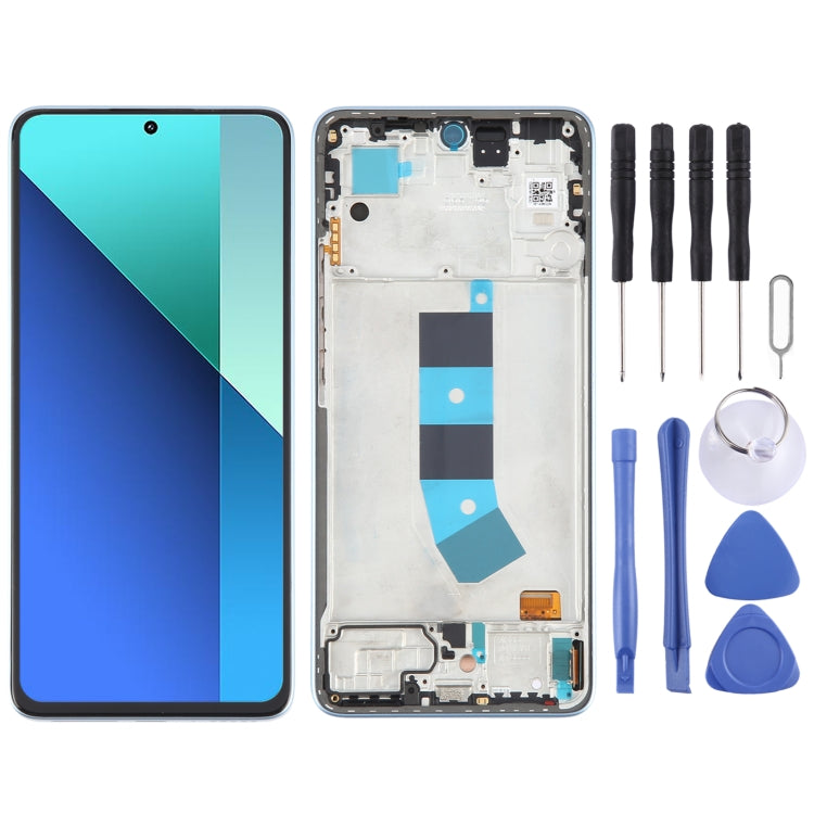 For Xiaomi Redmi Note 13 4G Original AMOLED Material LCD Screen Digitizer Full Assembly with Frame, For Xiaomi Redmi Note 13 4G(Original)