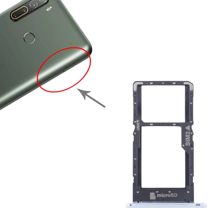 For HTC U20 5G Original SIM Card Tray + SIM / Micro SD Card Tray