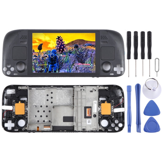 For Steam Deck Original LCD Screen Digitizer Full Assembly with Frame Frosted Version, For Steam Deck(Original)