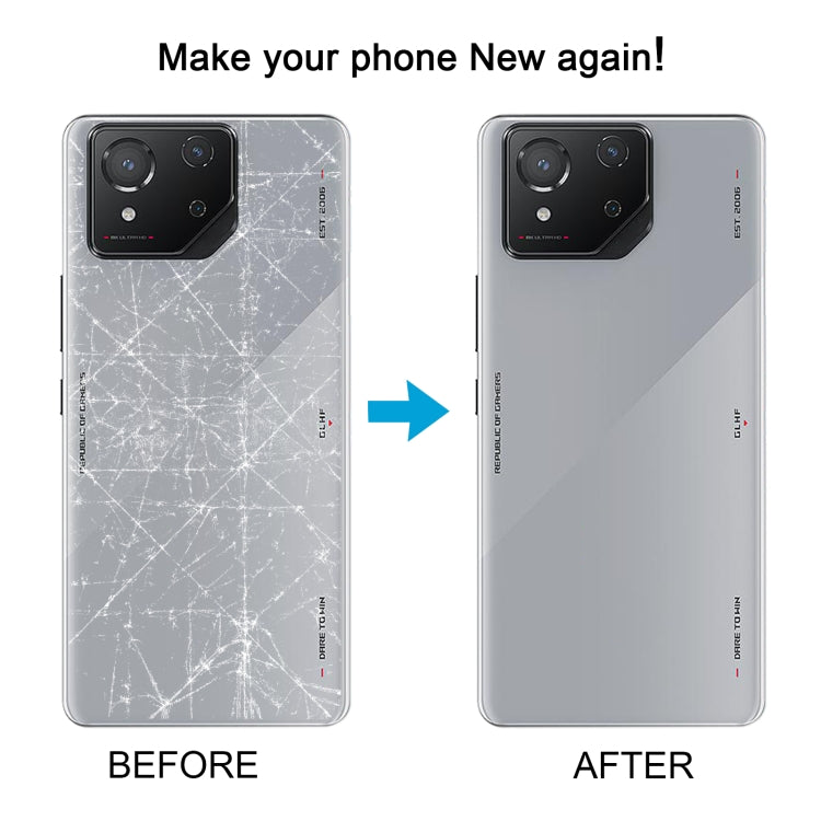 For Asus ROG Phone 8 AI2401 Original Glass Battery Back Cover with Camera Lens Cover, For Asus ROG Phone 8(Original)