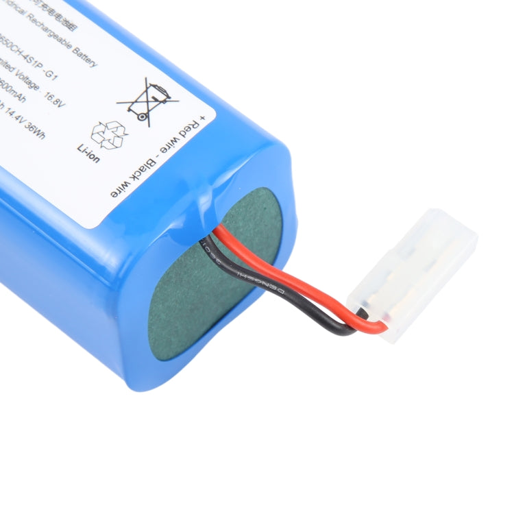 2500mAh 14.4V 36Wh H18650CH-4S1P Original Sweeping Machine Battery Replacement For Xiaomi MIJIA G1, For Xiaomi MIJIA G1