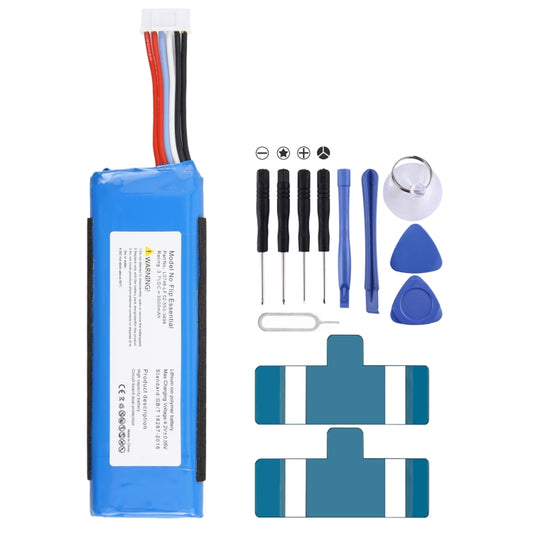 3000mAh L0748-LF Battery Replacement For JBL Flip Essential / Flip 3 Stealth Edition / Flip 3 SE, For JBL Flip Essential / Flip 3 Stealth Edition / Flip 3 SE