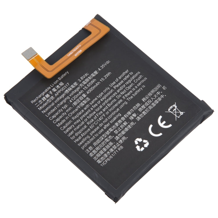 4000mAh APP00317 Battery Replacement For CAT S62 Pro, For CAT S62 Pro