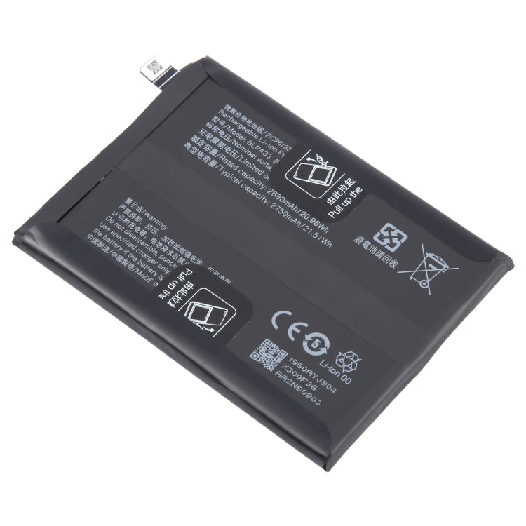 2680mAh BLPA33 Battery Replacement For OnePlus Ace 3, For OnePlus Ace 3