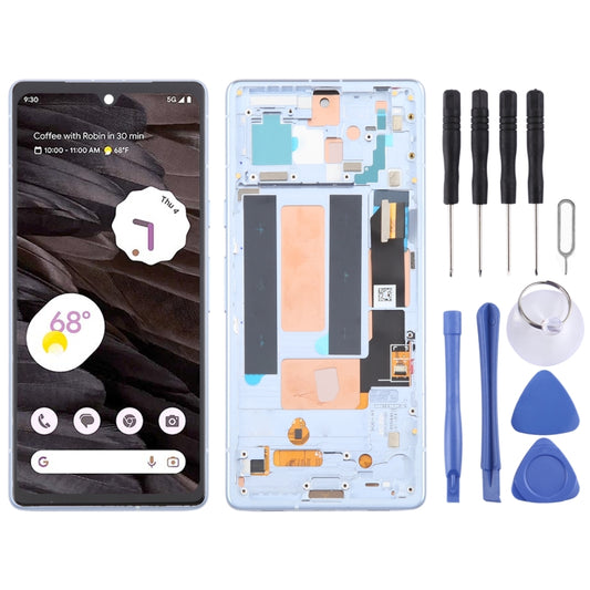 For Google Pixel 7A G82U8 OLED LCD Screen Digitizer Full Assembly with Frame