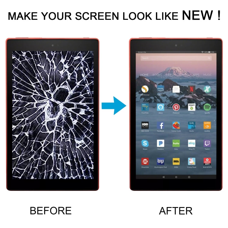 For Amazon Kindle Fire HD 10 7th Gen SL056ZE 2017 LCD Screen with Digitizer Full Assembly, For Amazon Kindle Fire HD 10 7th Gen