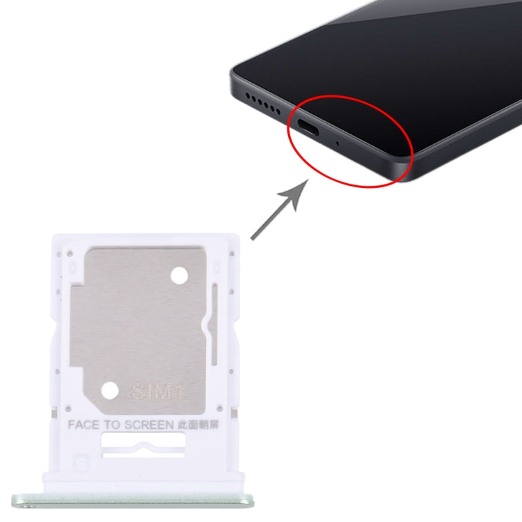 For Xiaomi Redmi 13 4G Original SIM Card Tray + SIM / Micro SD Card Tray
