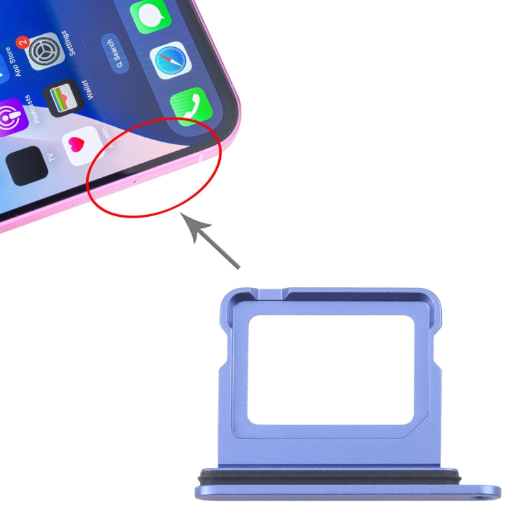For iPhone 16 Plus SIM Card Tray, For iPhone 16 Plus(Single SIM), For iPhone 16 Plus (Single SIM)